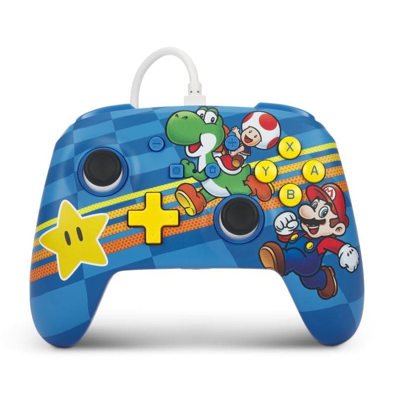 PowerA Enhanced Káblový ovládač pre Nintendo Switch - Super Mario Mushroom Kingdom Friends