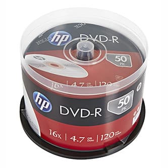 HP DVD-R, DME00025-3, 69316, 4.7GB, 16x, spindle, 50-pack, bez možnosti potlače, 12cm, pre archiváciu dať