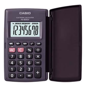 Casio Kalkulačka HL 820LV BK, čierna, kapesná, osemmiestna