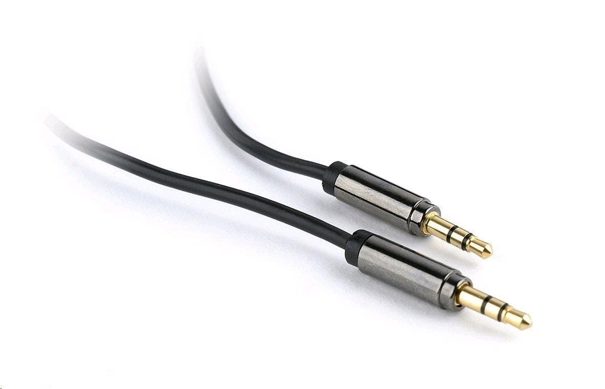 GEMBIRD CABLEXPERT Kábel prípojný jack 3,5 mm M/M, PREMIUM QUALITY, pozlátený, 1,8 m