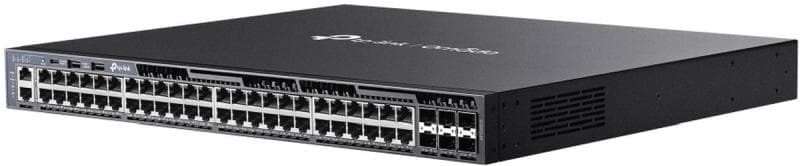 TP-Link SG6654X Omada 48-Port Gigabitový Stackable L3 Switch, 48 gigabitových RJ45 portov a 6× 10 Gbps SFP+ slotov