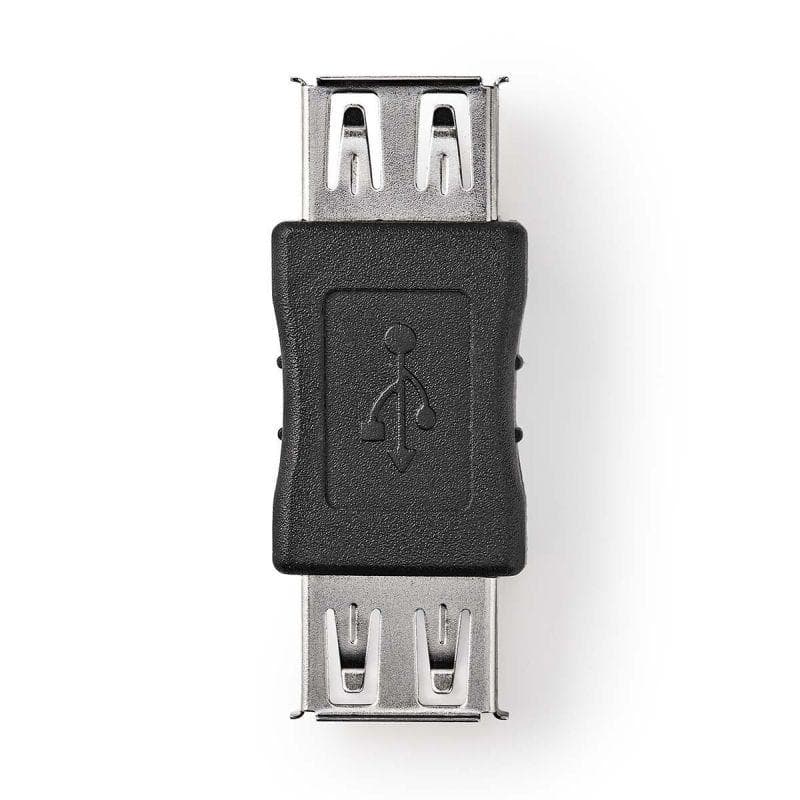 Nedis CCGB60900BK - USB 2.0 Adaptér | A Zásuvka - A Zásuvka | Čierna farba
