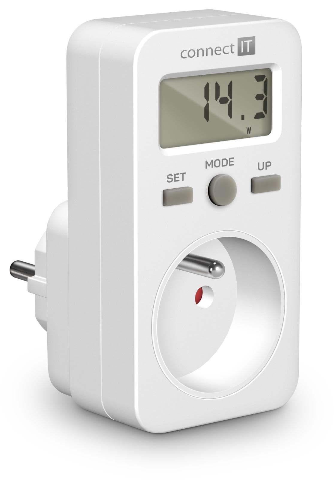 CONNECT IT PowerMeter merač spotreby el. energie, display, detská poistka