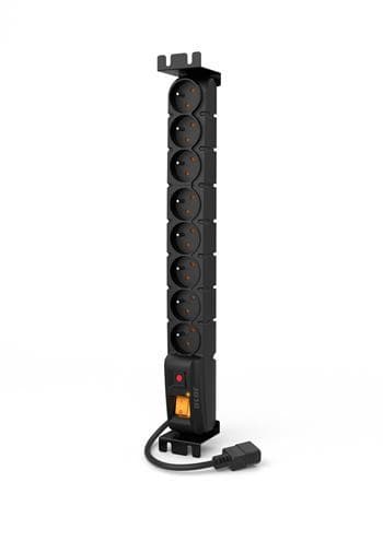 19" napájací panel ACAR S8/3m 8x230V-3m IEC320 C14