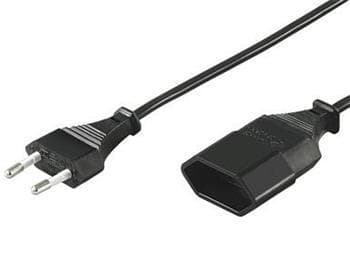 PremiumCord Kábel sieťový predlžovací dvojvidlica 230V 2m