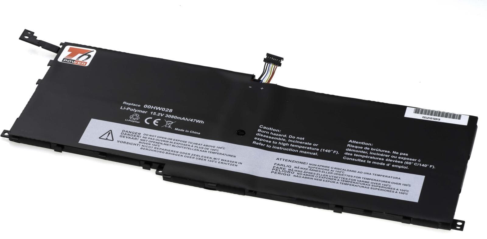 Batéria T6 Power pre Lenovo ThinkPad X1 Carbon 4th Gen, X1 Yoga, 3080mAh, 47Wh, 4cell, Li-Pol