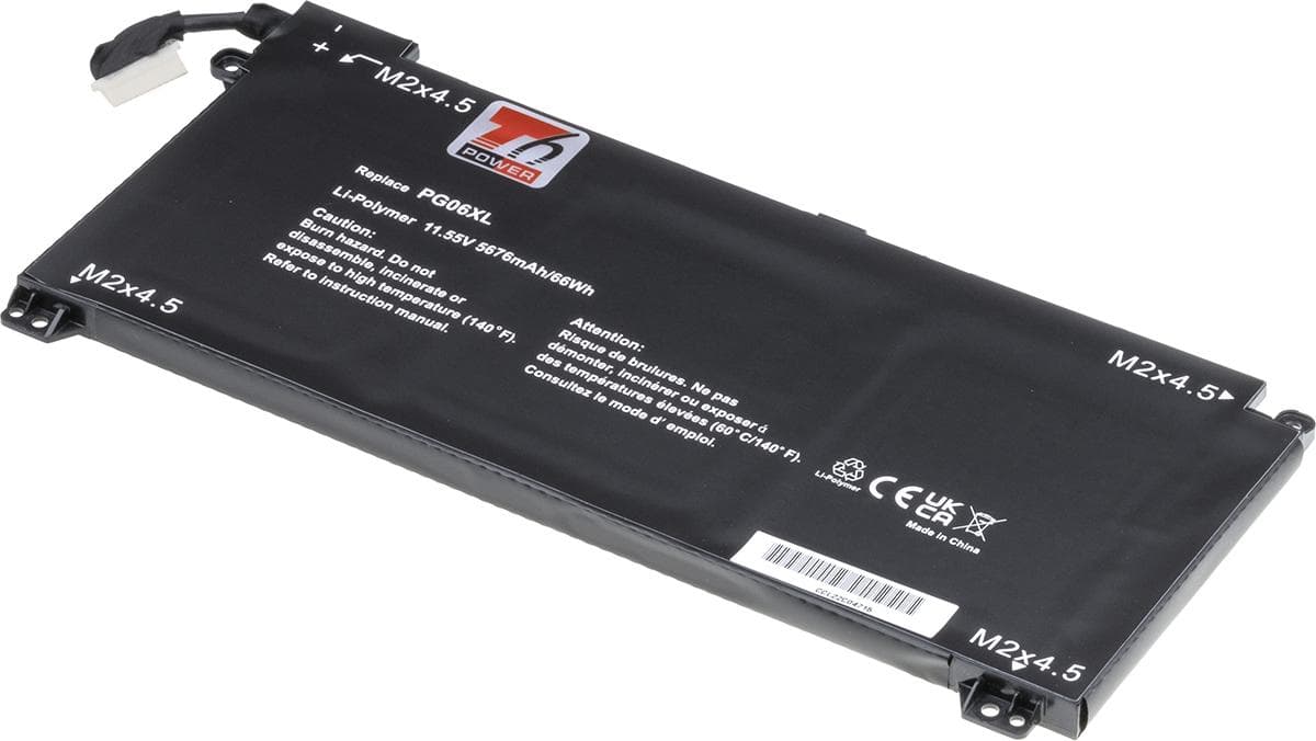 Batéria T6 Power pre HP Omen 15-dh0000, Omen 15-dh1000, 5676mAh, 66Wh, 6cell, Li-pol