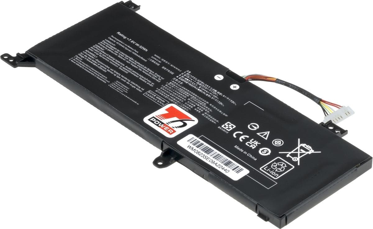 Batéria T6 Power pre Asus VivoBook A409, X409, F409, X409, X509, 4212mAh, 32Wh, 2cell, Li-pol