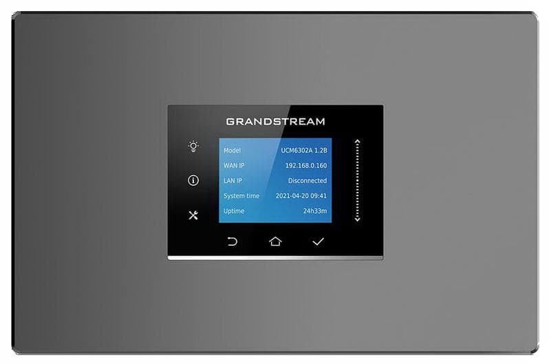Grandstream UCM6302 Audio VoIP PBX, 500 užív., 75 súb. hov., audiokonf. 75úč., 2xFXO, 2xFXS port