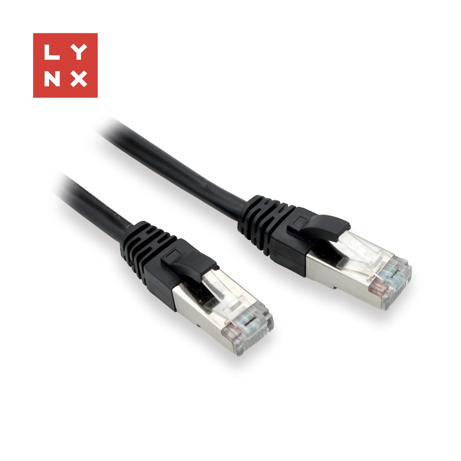 LYNX FTP patch kábel Cat5e PVC, CCA, 15m, čierny