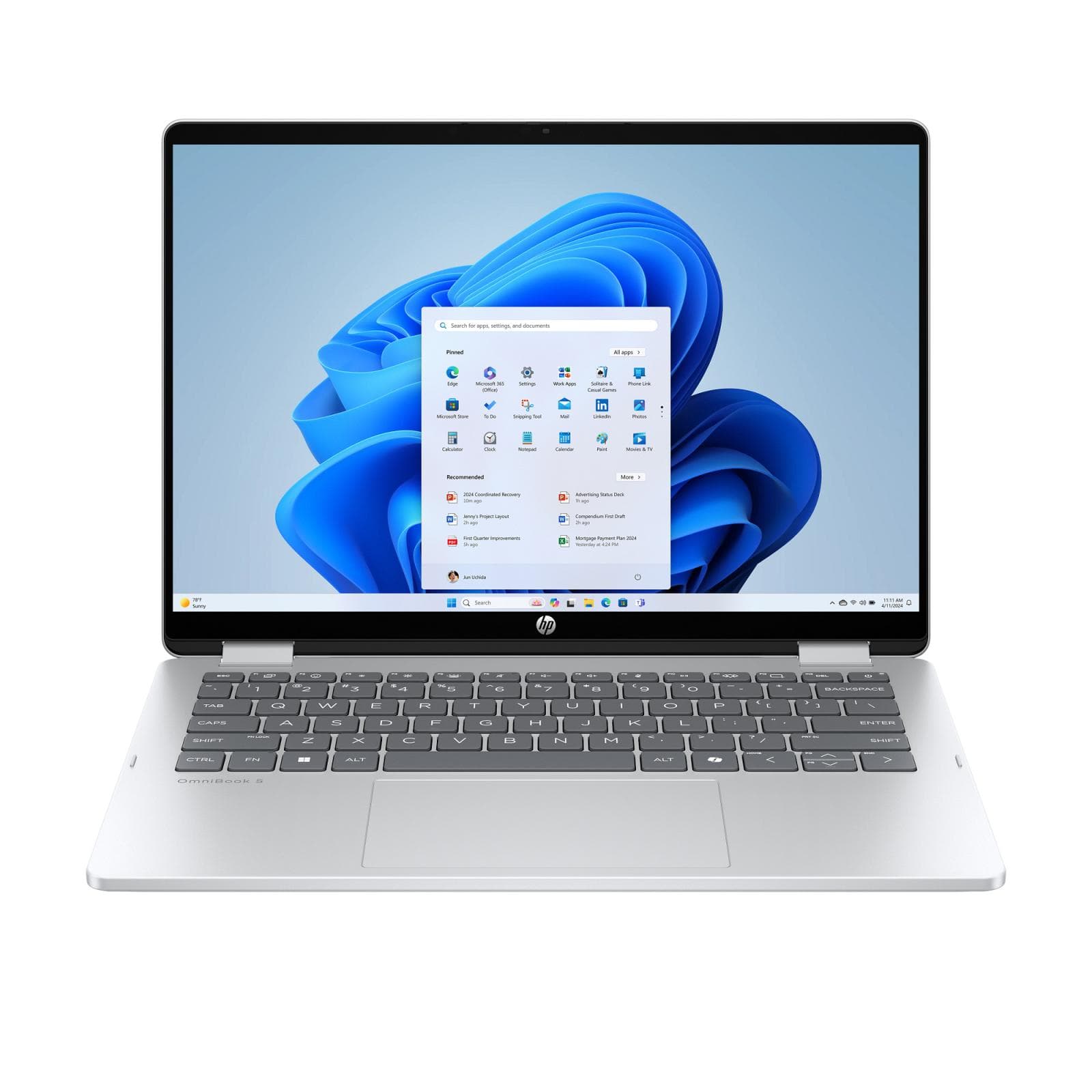 NTB HP OmniBook 5 Flip 14-fp0004nc, Core 7-150U, Touch/14" 2K OLED, 16GB LPDDR, 1TB, Win 11, 3m GamePass