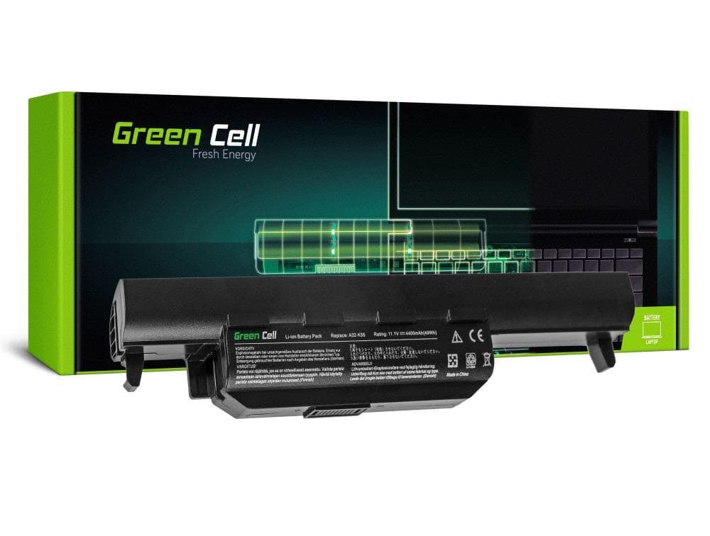 Green Cell Battery A32-K55 A33-K55 pre Asus A55 K55 K55A K55V K55VD K55VJ K55VM K75 R400 R500 R500 V R700 X55A X55U