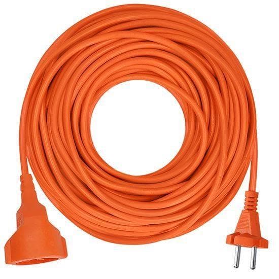Solight 1z pohyblivý prívod - spojka, 20m, 2 x 1, 5mm2, oranžová