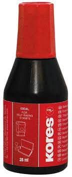 Farba pečiatková Kores červená 28ml