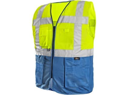 Vesta BOLTON, výstražná, žlto-modrá, veľ. 3XL
