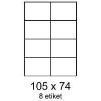 Etikety 105x74mm 8etikiet na archu 100listov Smartline