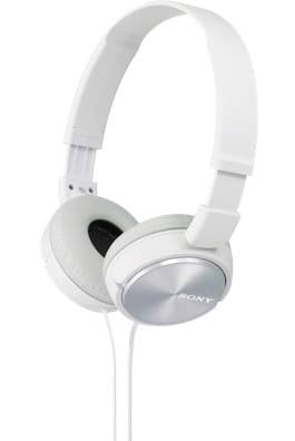 SONY stereo slúchadlá MDR-ZX310, biela