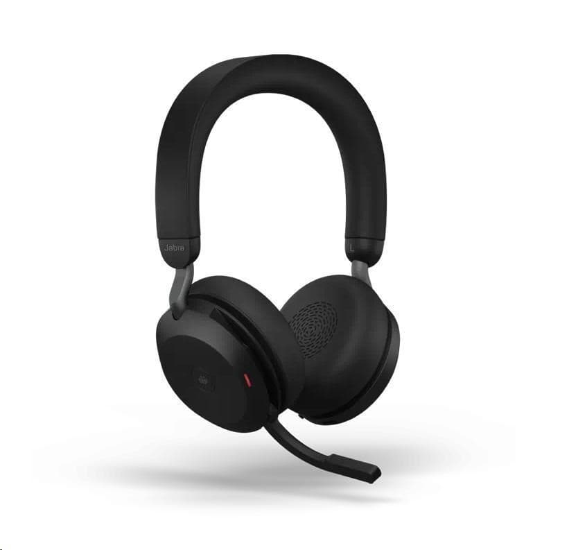 Jabra náhlavná súprava Evolve2 75 vrátane stojanu, Link 380a MS, stereo, čierna