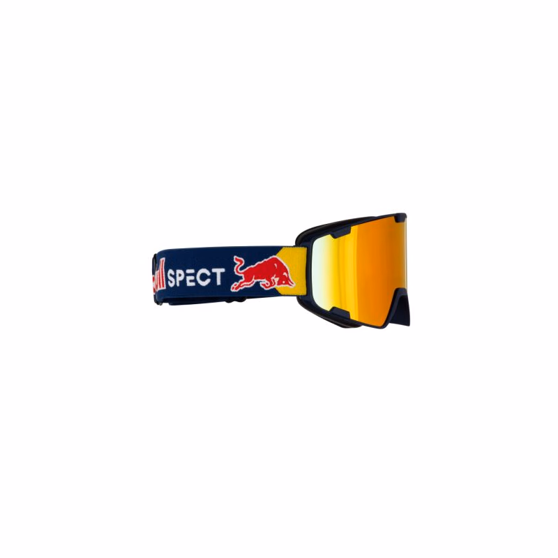 Lyžiarske okuliare RED BULL SPECT PARK-19RE2, dark blue brown with red mirror