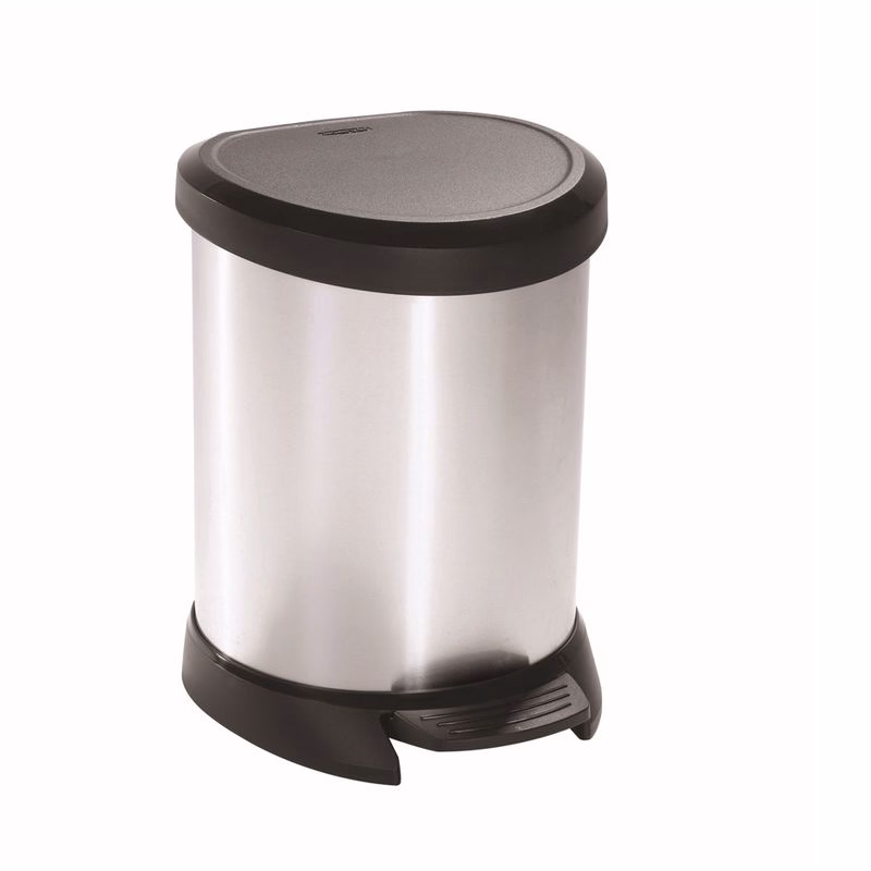 CURVER Odpadkový kôš DECO BIN 5l | strieborná