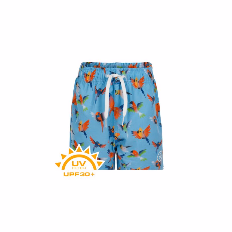 Chlapčenské plavky COLOR KIDS Swim shorts short AOP UPF 30+ Blue Fish