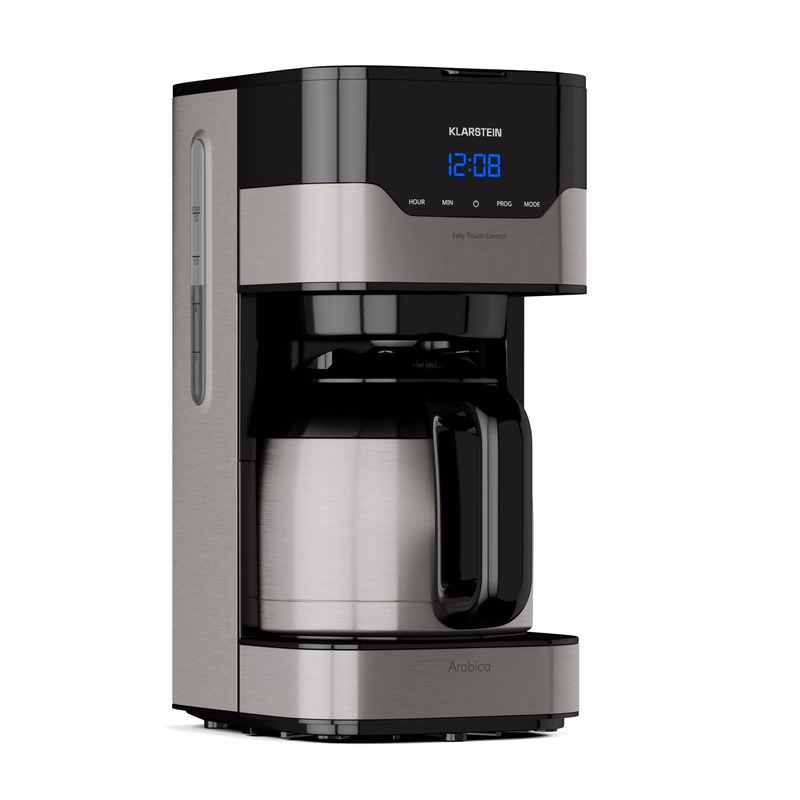 Klarstein Arabica 1.2, kávovar, 1,2 l, EasyTouch Control, strieborný/čierny