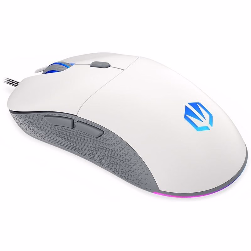 ENDORFY Herná myš GEM Plus Onyx White, USB, ARGB, biela