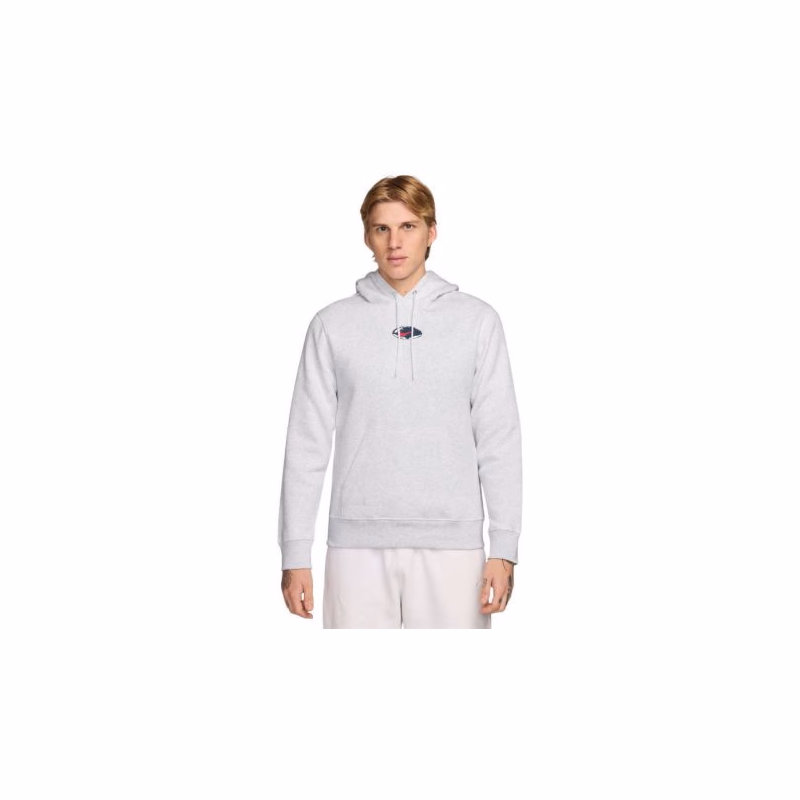 Pánska mikina s kapucňou NIKE U NSW HDY CLUB PO BB OC 2 BIRCH HEATHER