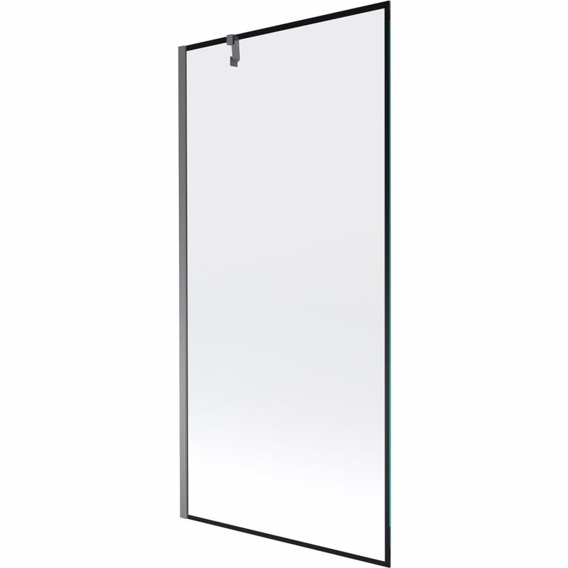 MEXEN/S - Next vaňová zástena FIX 90 x 150, čierna vzor, grafit metal 895-090-000-00-70-95