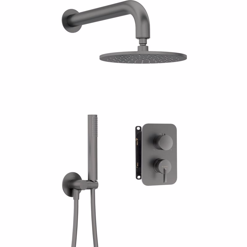 DEANTE DEANTE - Silia Concealed BOX, batéria Podomietkový sprchový set, s batériou BOX - so sprchovou hlavicou BXYYDQSM
