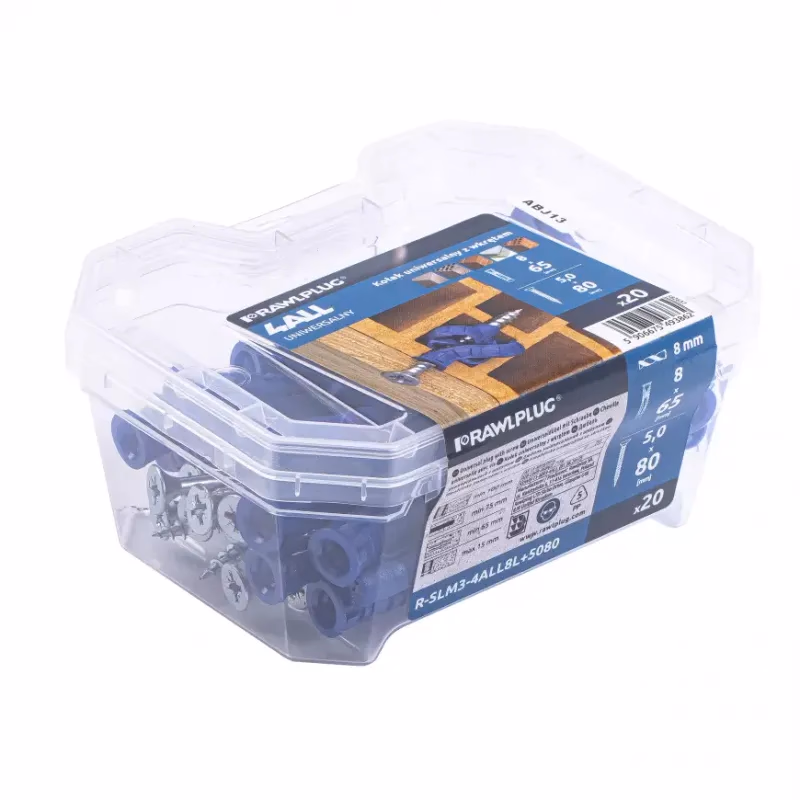 Rawlplug Univerzálna hmoždinka so skrutkou 4ALL 8x65 mm20 ks