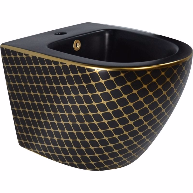 MEXEN - Lena bidet, čierna/zlatá vzor 35224879