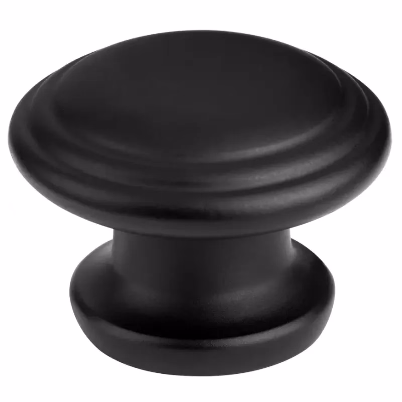 Nábytková kľučka Bems o 34 mm plast čierna matná