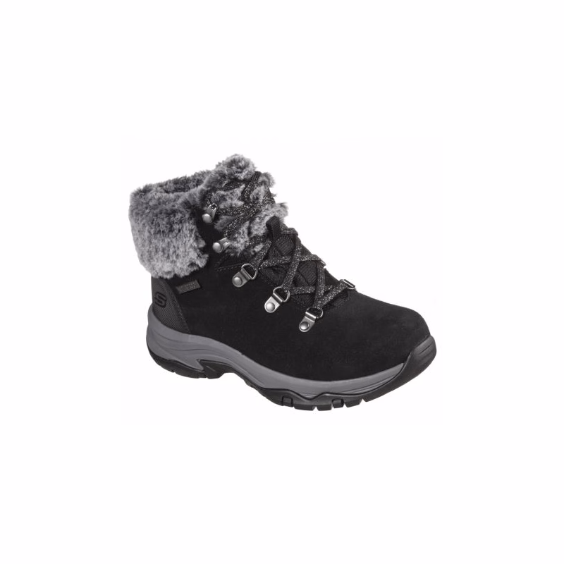 Dámske členkové zimné topánky SKECHERS Trego Falls Finest black