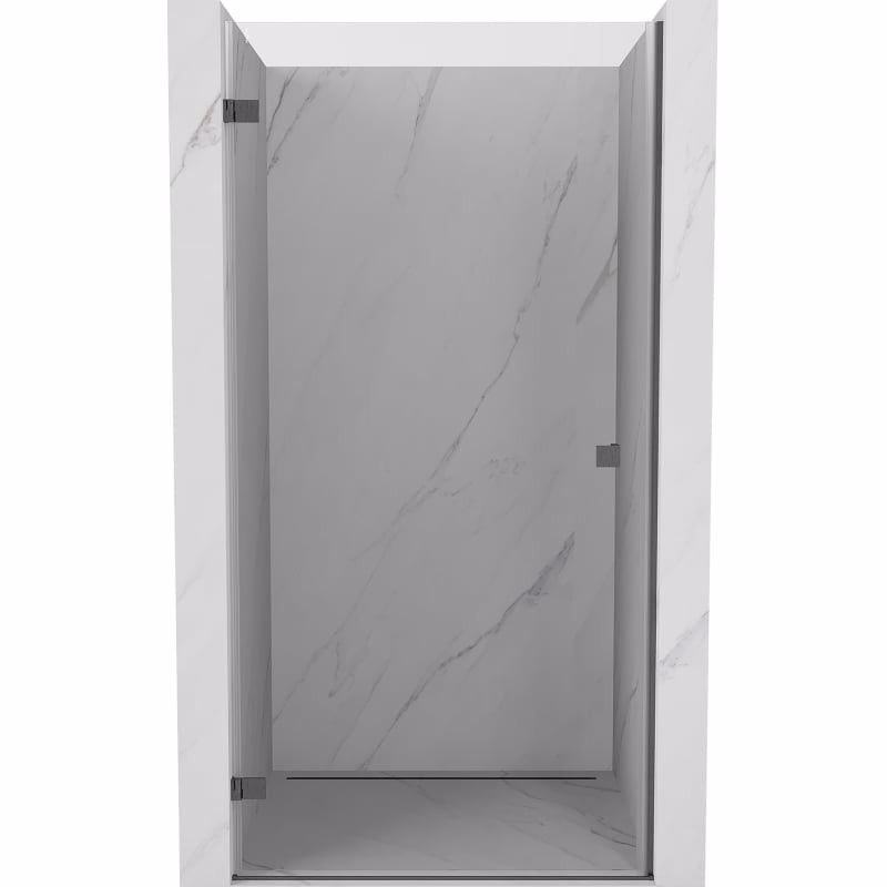MEXEN/S - Lunar-B sprchové dvere krídlové ľavé 75, transparent, grafit kartáčovaná 832-075-000-66-00-L