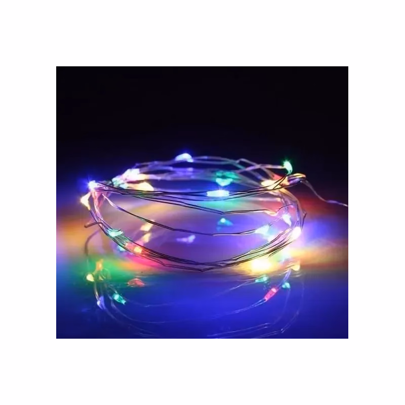 Vianočné LED svetielka 20l drôtik kvapky na batérie 4/19/nik/m