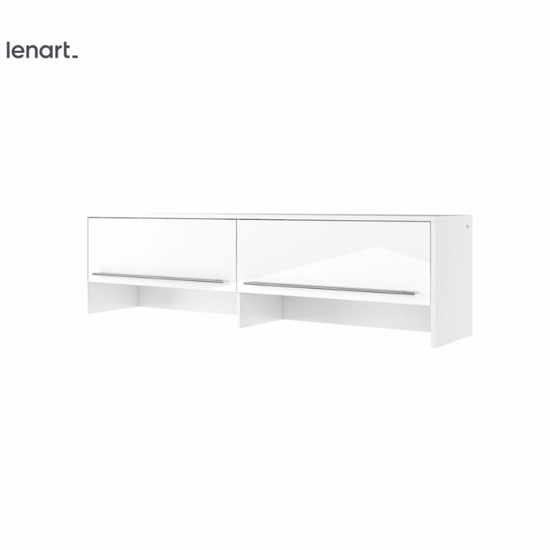 Dig-net nábytok Nadstavec na sklápaciu posteľ Lenart CONCEPT PRO CP-09 | biely lesk