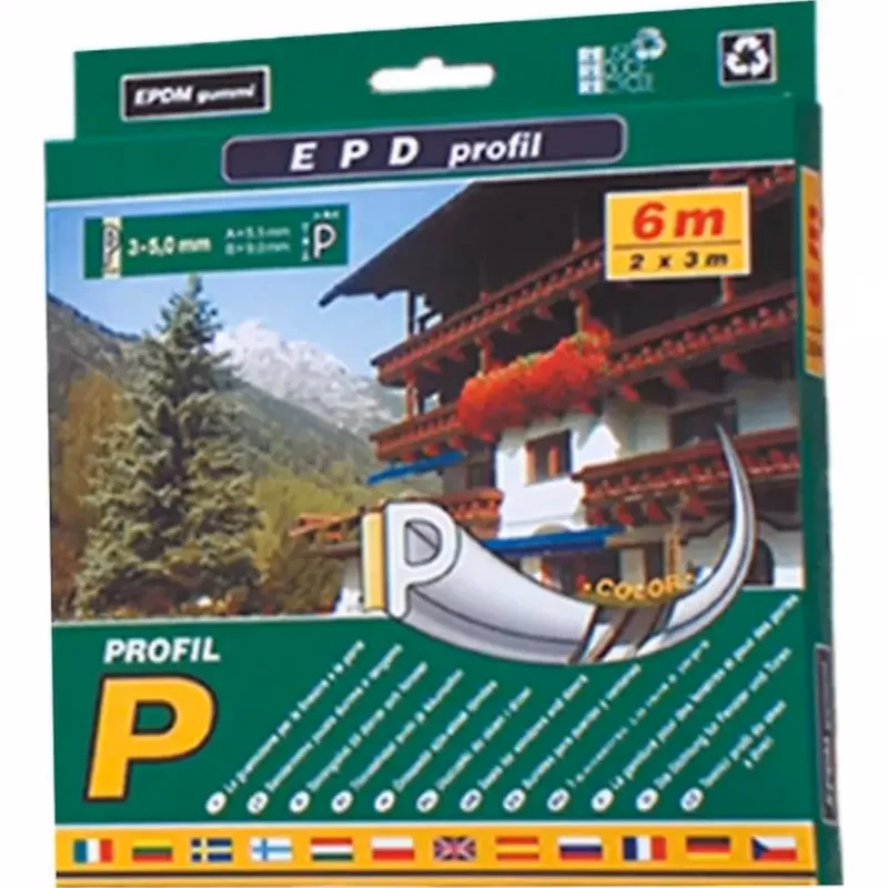 Samolepiace tesnenie profil P6 Biela