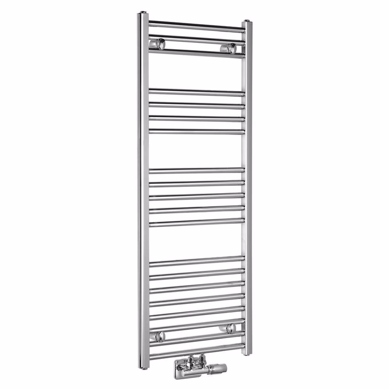 AQUALINE - ALYA vykurovacie teleso rovné 400x1188, stredové pripojenie, chróm LLS308