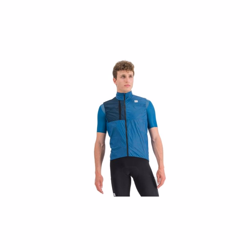 Pánska cyklistická vesta SPORTFUL Supergiara layer vest, berry blue