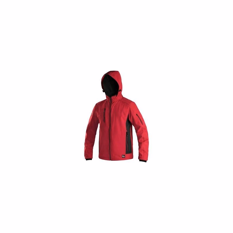 Bunda CXS DURHAM, pánska, červeno - čierna, veľ. 3XL