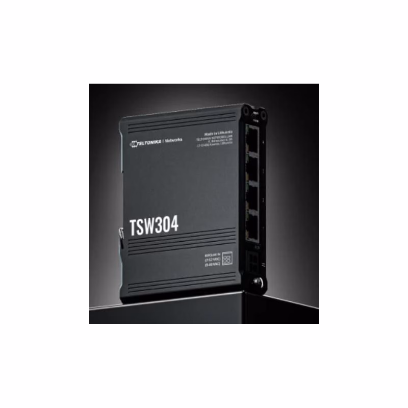 Teltonika ETHERNETOVÝ Switch NA DIN LIŠTU - TSW304