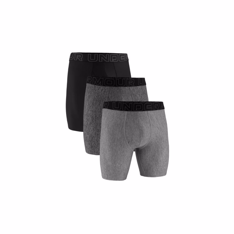 Pánske boxerky UNDER ARMOUR 3 PACK-UA PERFORMANCE TECH - SOLID 9 inch-GRY