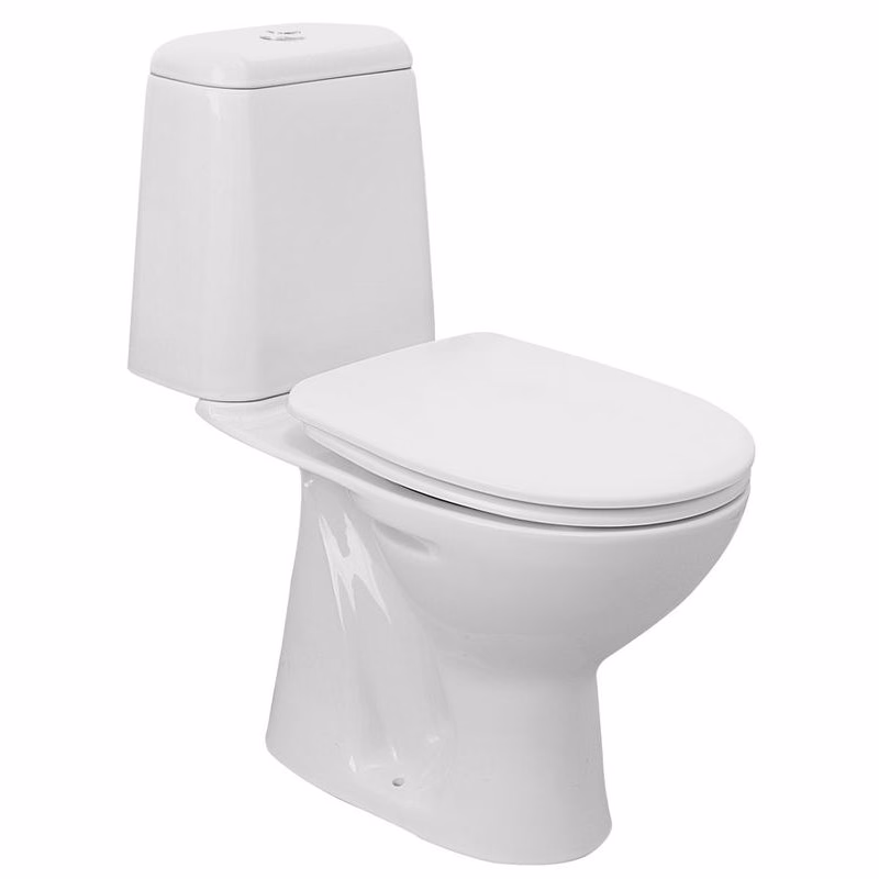AQUALINE - RIGA WC kombi, dvojtlačítko 3/6l, spodný odpad, splachovací mechanizmus, biela RG801