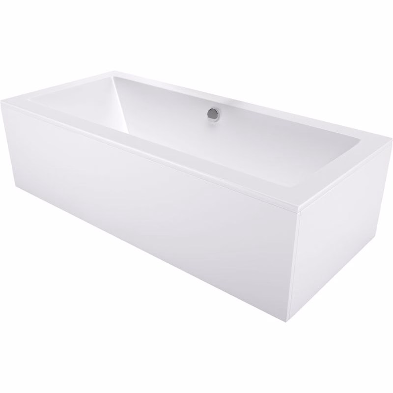 MEXEN/S - Cube obdĺžniková vaňa 180 x 80 cm s panelom, biela 55051808000X