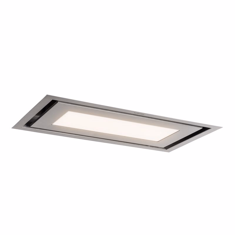 Klarstein Remy Brilliant Edition, digestor, 90 cm, ostrovčekový, 609 m³/h, A, LED, sklo, nehrdzavejúca oceľ