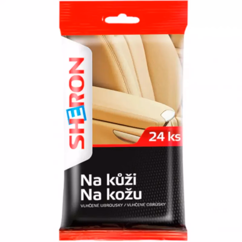 Sheron Vlhčené obrúsky na kožu 24 ks