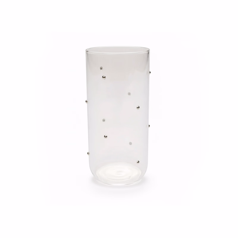 Glam Dots Silver pohár 14 cm