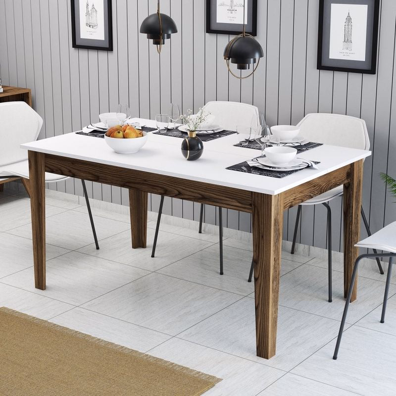 Jedálenský stôl Milan 514 - Walnut, White