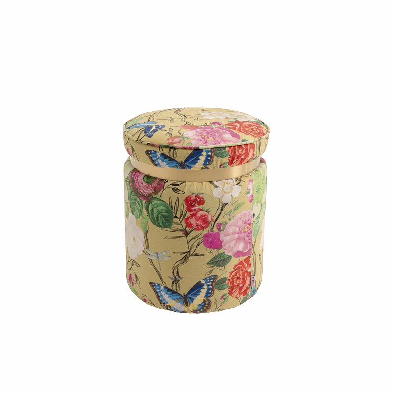 Flower Fever Yellow taburetka Ø39 cm